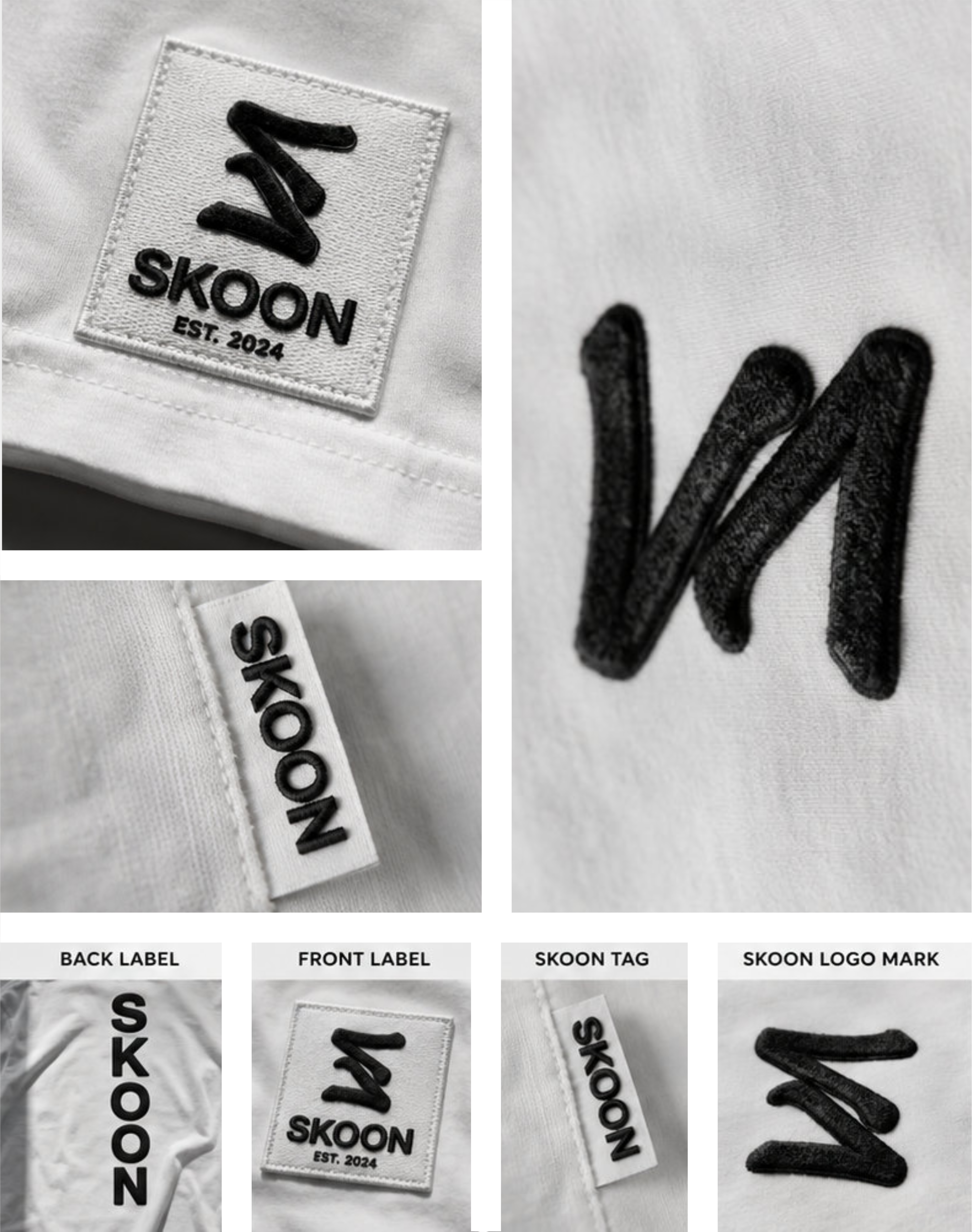 SKOON. monochrome apparel concept presentation